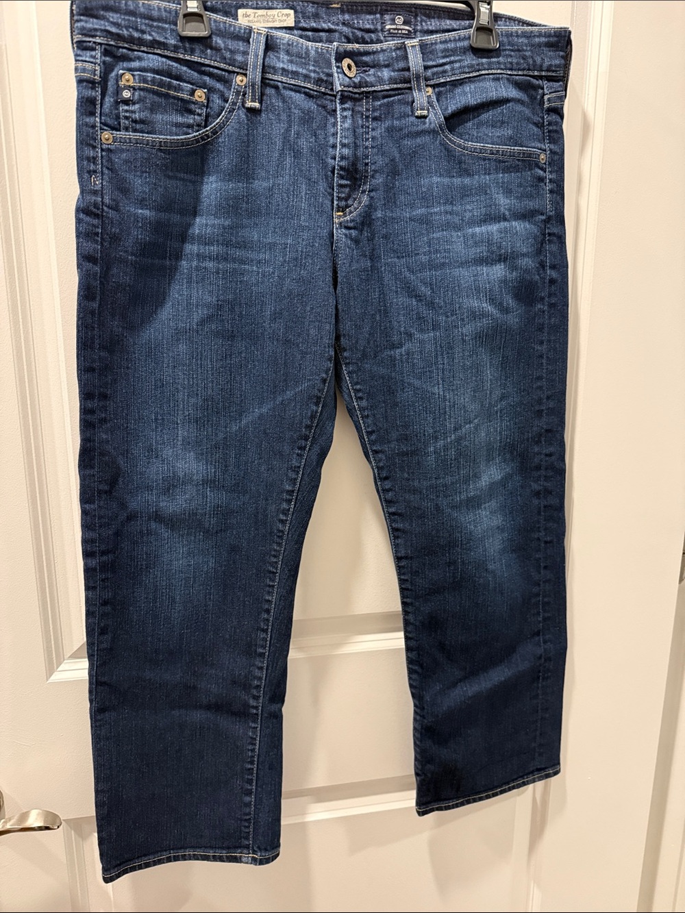 AG “Tomboy” Crop Relaxed Straight Women’s Jeans